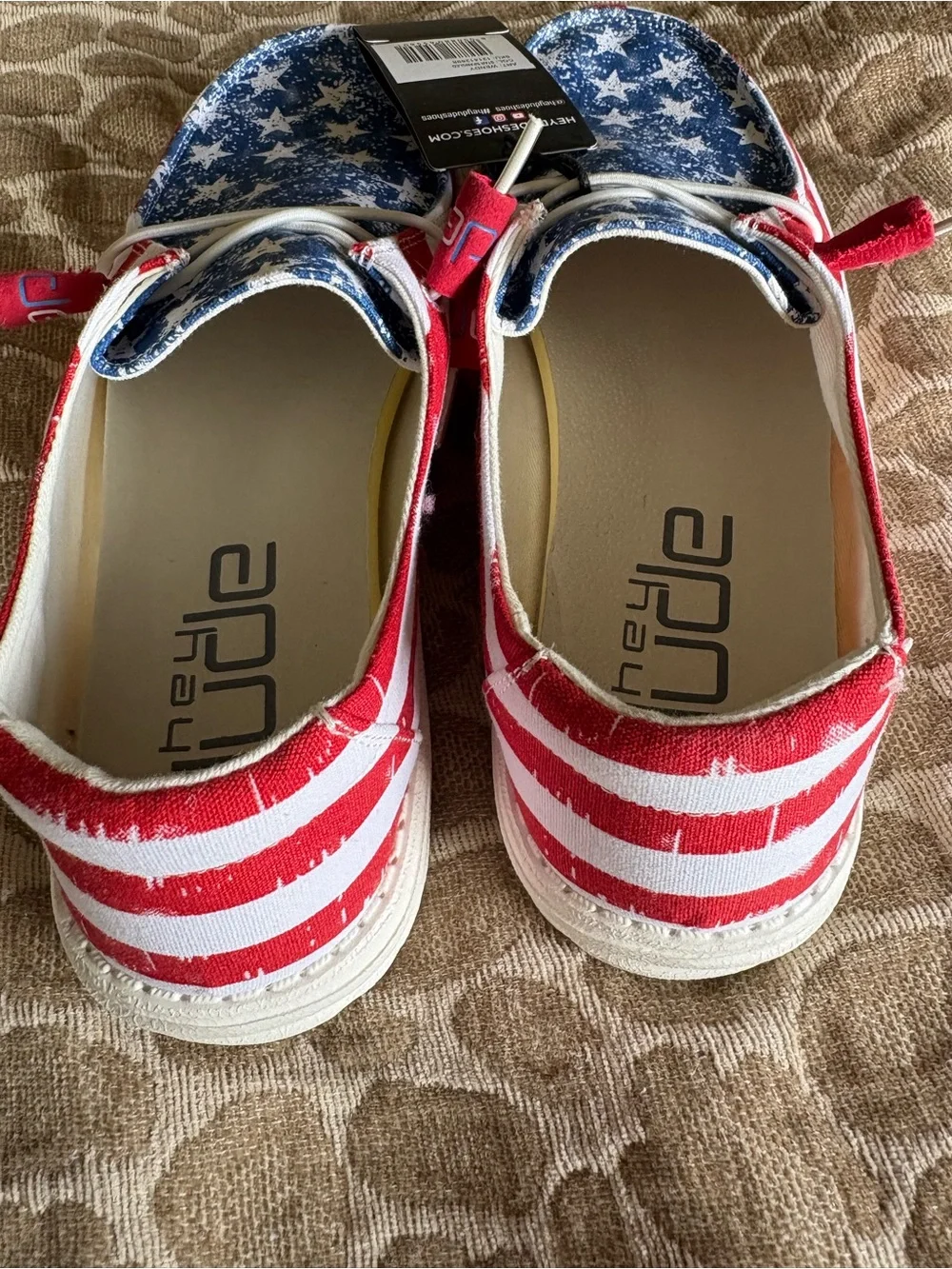 HEY DUDE Wendy Star Spangled shoes. size 11 women’s - Picture 4 of 6